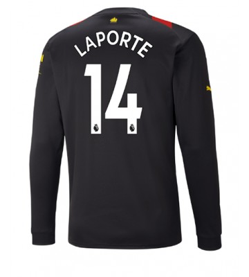 Manchester City Aymeric Laporte #14 Bortatröja 2022-23 Långa ärmar
